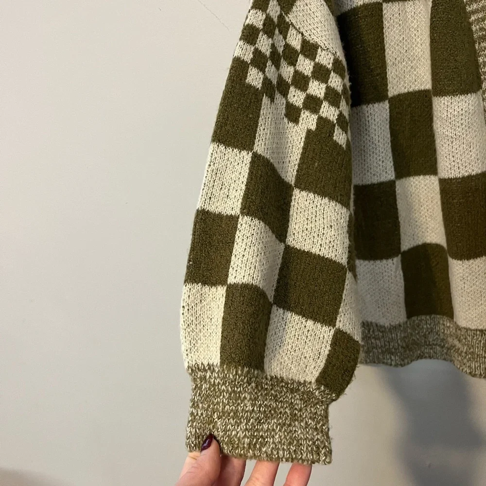 Checkered cardigan - Picture 5 of 11